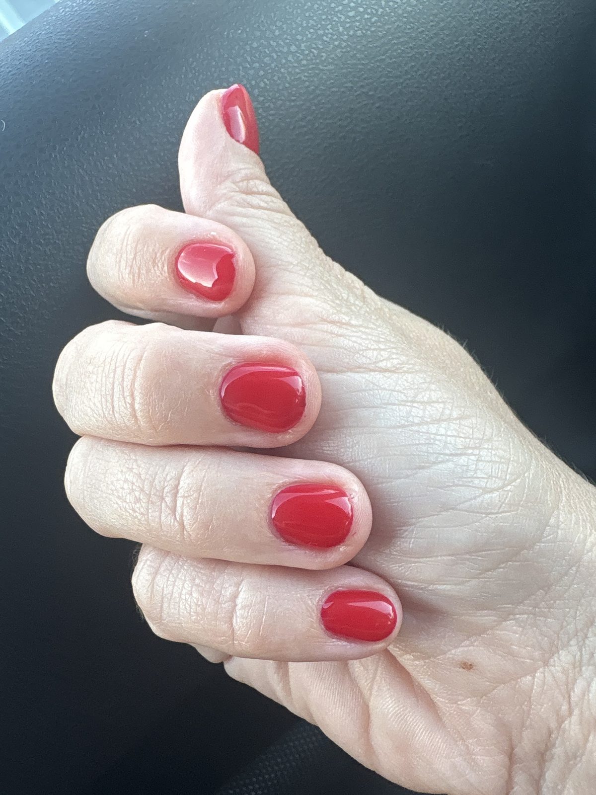 Rode gellak nagels